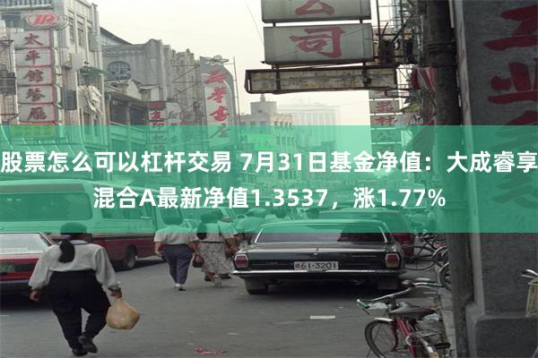 股票怎么可以杠杆交易 7月31日基金净值：大成睿享混合A最新净值1.3537，涨1.77%